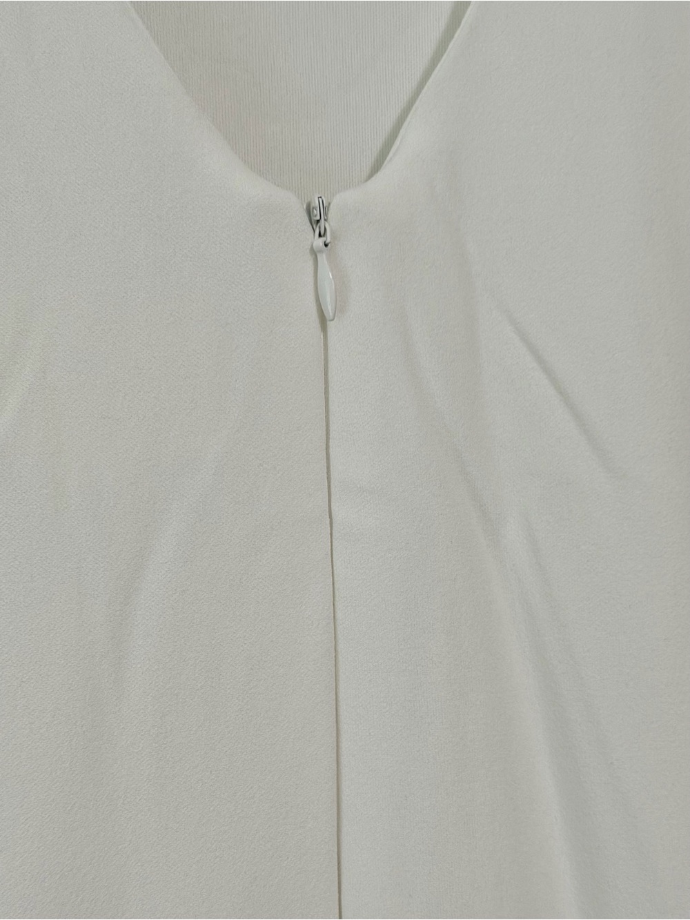 Classic White Drop Waist Maxi Dress with Scoop Neck and Low Back - Picture 6 of 11
